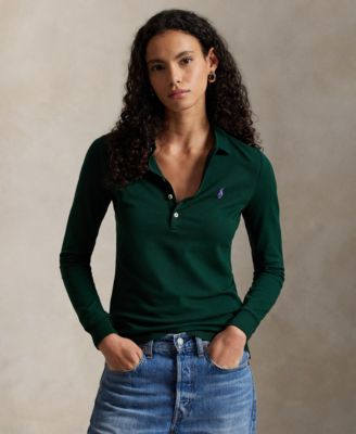 Polo Ralph Lauren - Women's Polo Collar Long Sleeves Top