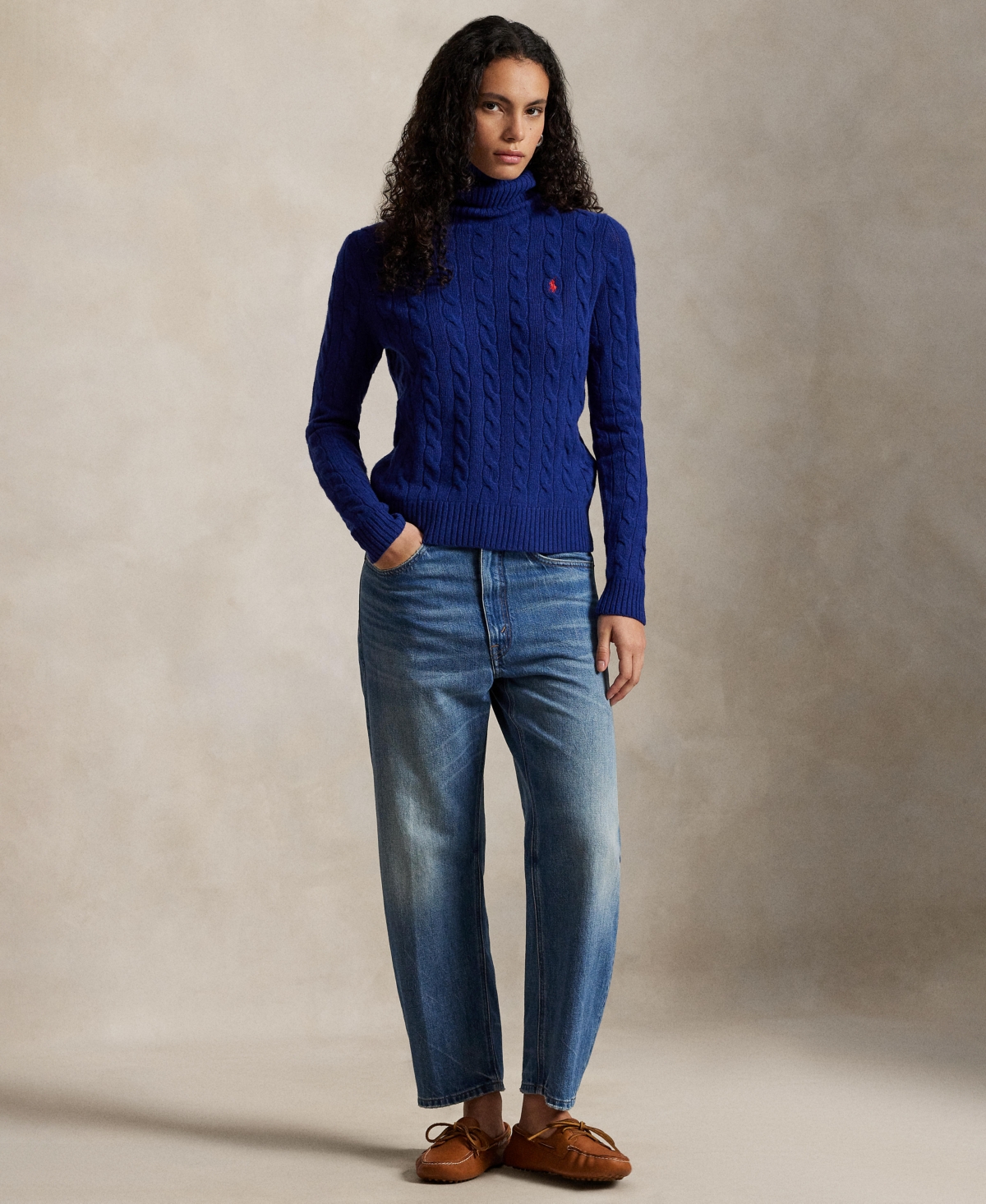 Polo Ralph Lauren Women's Turtle Neck Sweater In Blue