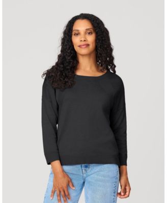 Women's Button Back Rib Knit Sweater