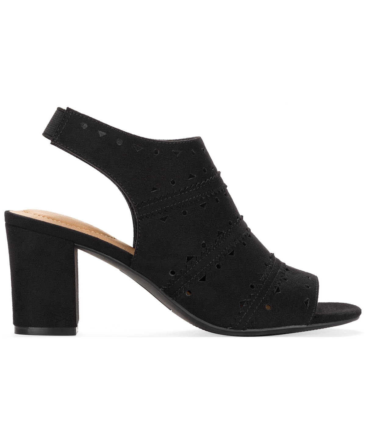 Style & Co Women's Peggyy Peep-toe Sandals, Macy's Exclusive In Black