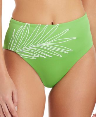 Women's Midnight Breeze High-Rise Embroidered Swim Briefs