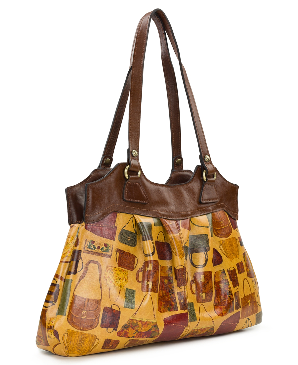 Patricia Nash Napoli Extra Large Satchel In Brown