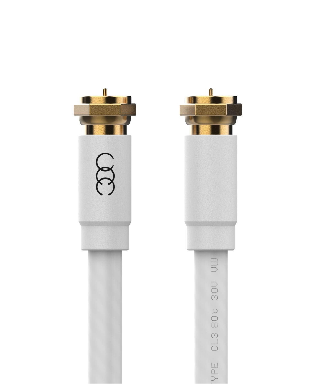 Ultra Clarity Cables RG6 Coaxial Cable CL3 In Wall Rated Digital Audio Video Satellite Extension Gold Plated Connectors