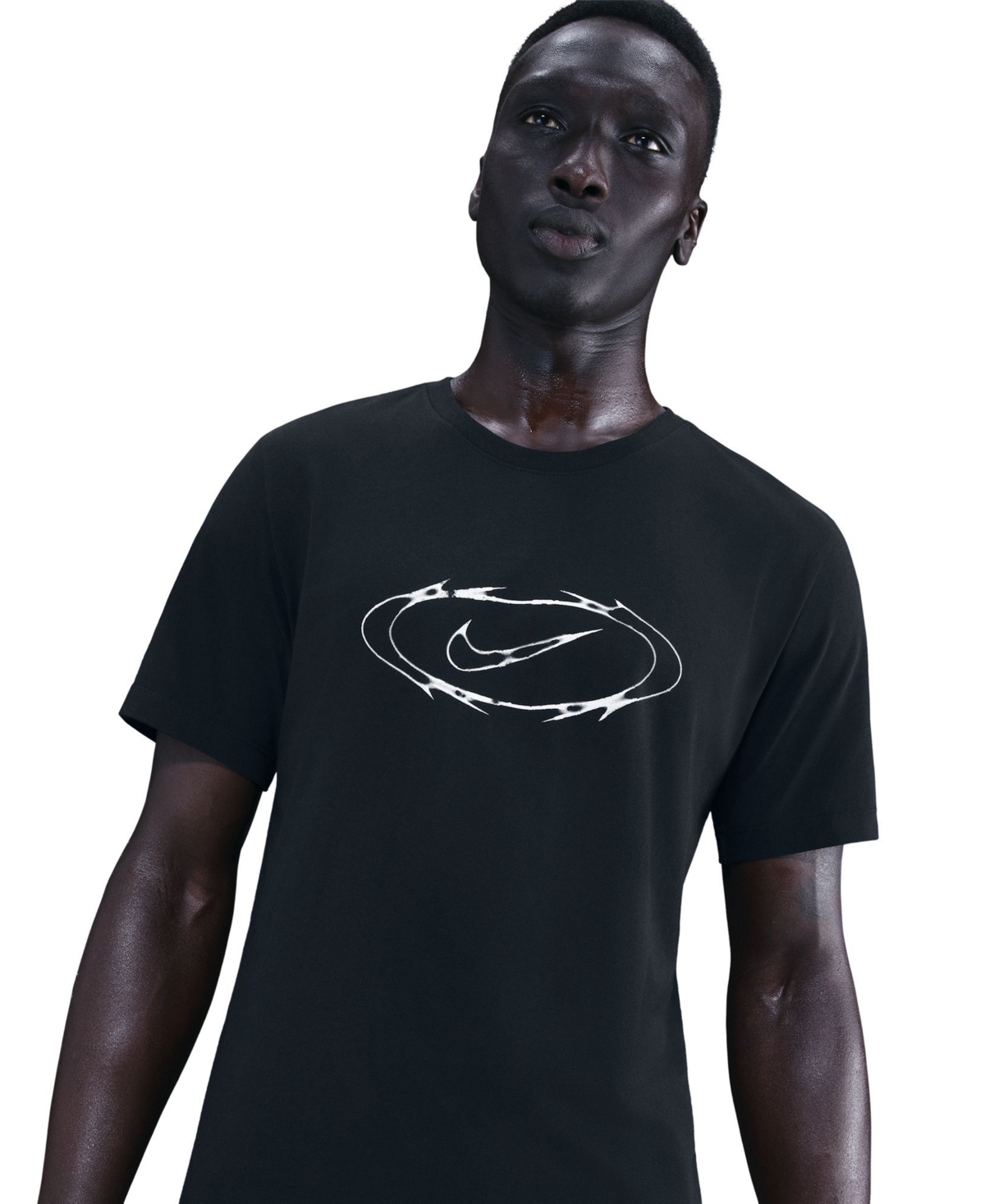 Nike Men's Modern Fitness Classic Crewneck T-shirt In Black