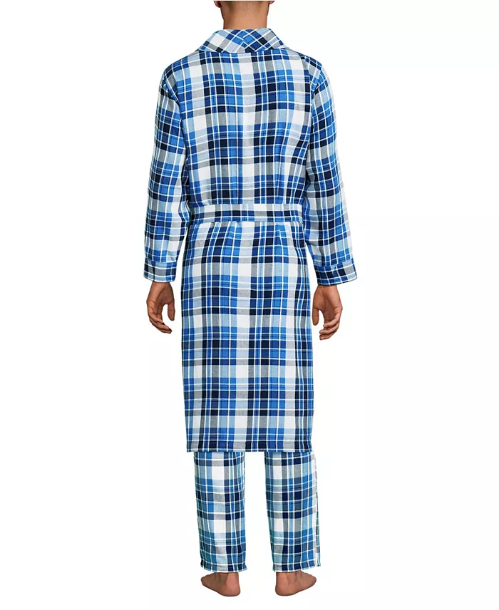 Men's Flannel Robe - thumbnail 6