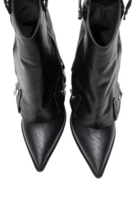 Lola Zip Pointed Toe Heel Boot (Women