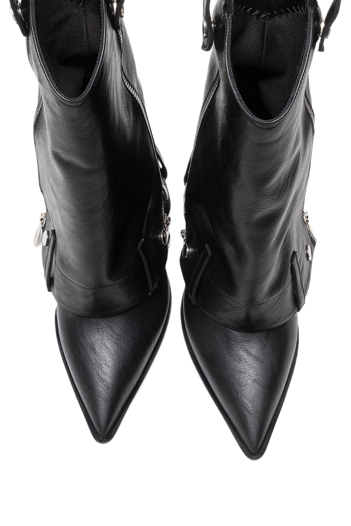 Prologue Shoes Lola Zip Pointed Toe Heel Boot (Women)