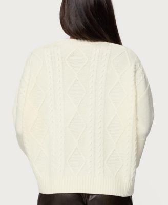 Women's Braided Cable Knit Oversized Sweater