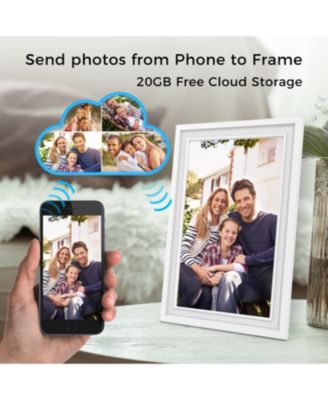 10in Cloud Frame- Easy PhotoShare APP- 20GB Cloud Storage, Auto-Rotate