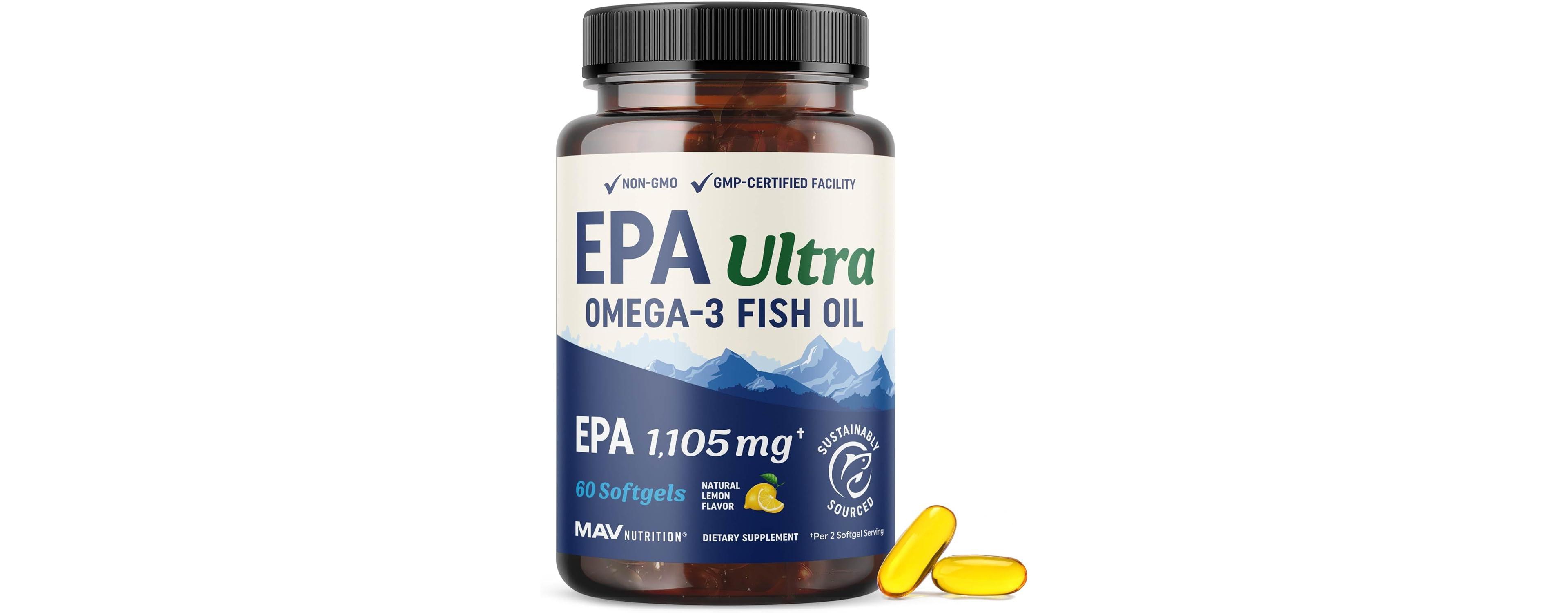 Mav Nutrition High Epa Fish Oil Softgels, 60ct