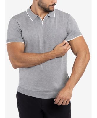 Men's Collar V-Neck Polo Sweater