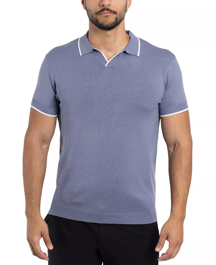 Men's Collar V-Neck Polo Sweater