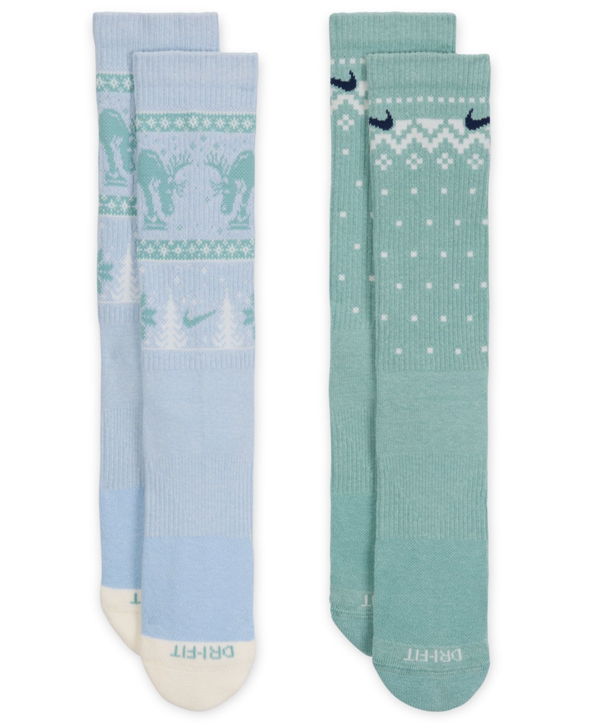 Nike Men's 2-Pack Everyday Cushioned Winter Wonderland Crew Socks
