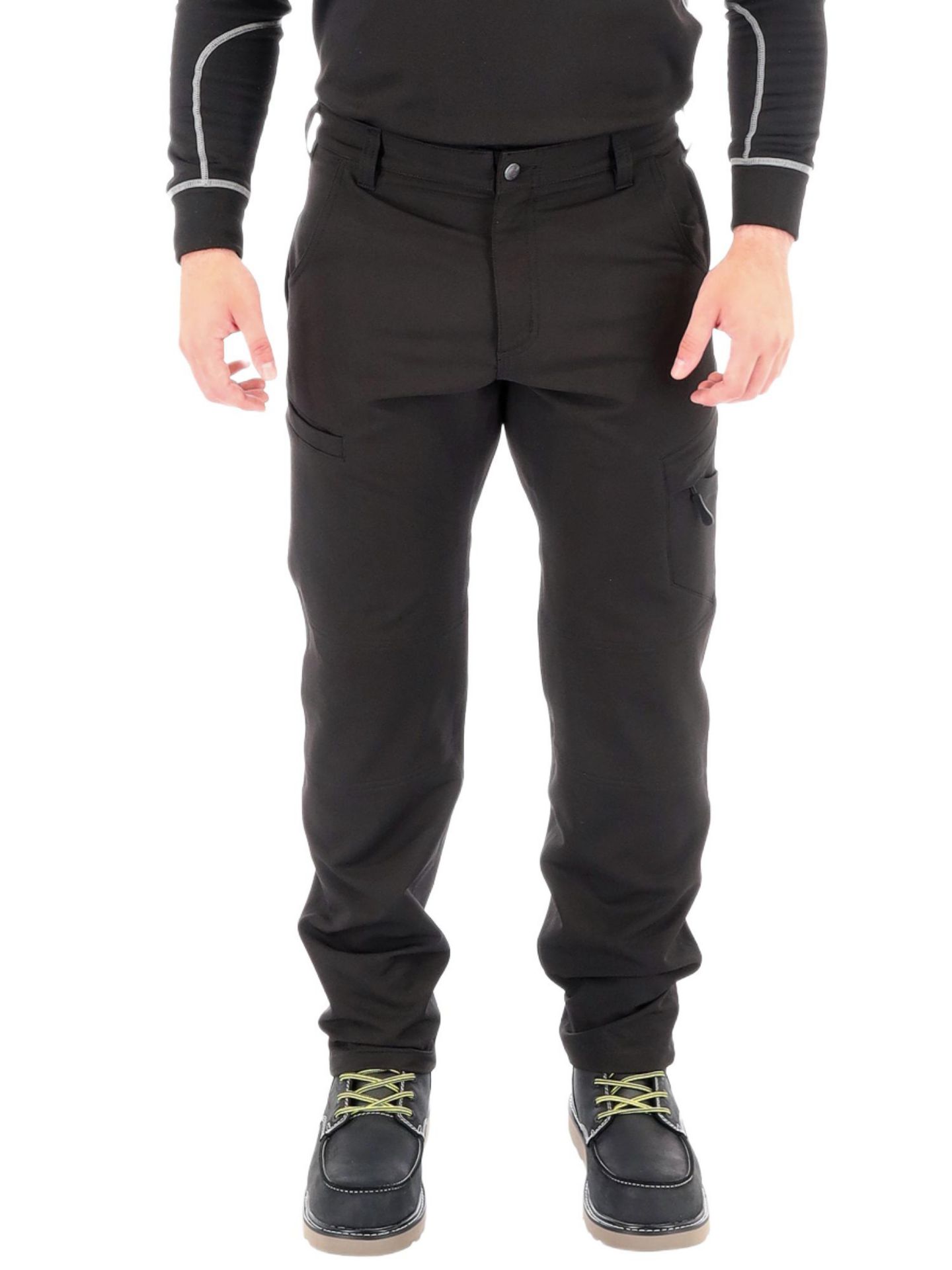 Мужские лёгкие рабочие брюки RefrigiWear, цвет: Чёрный — фото 1