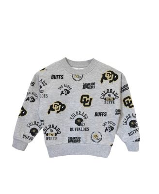 Big Girls Gray Colorado Buffaloes Always on Repeat Pullover Sweatshirt