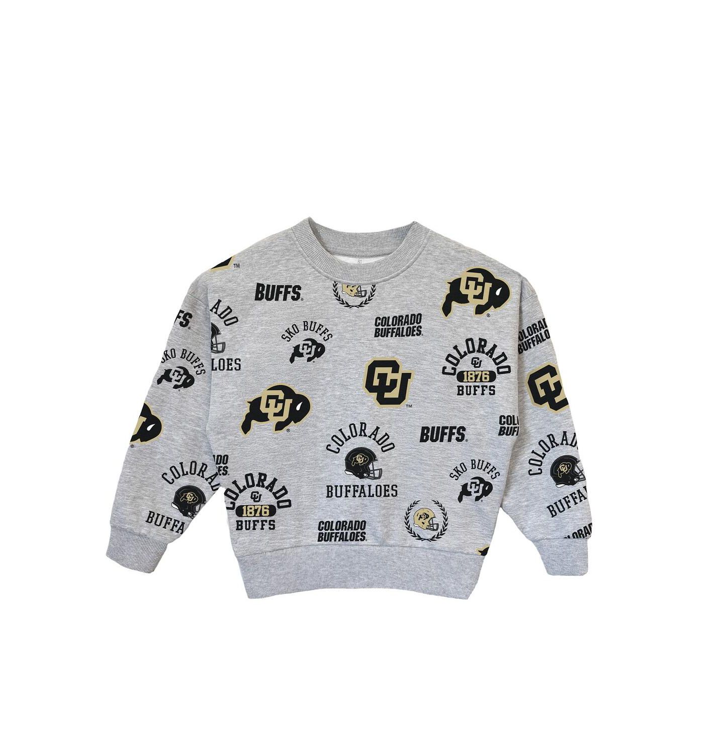 Толстовка Gameday Couture Gray Colorado Buffaloes Always on Repeat Pullover для девочек — фото 2