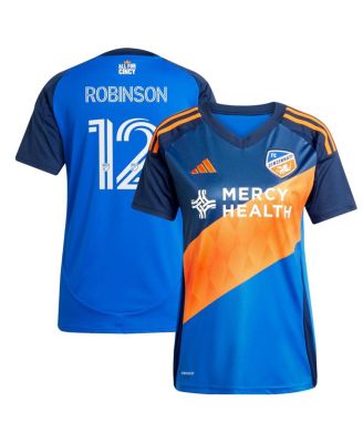 adidas - Women's Miles Robinson Blue FC Cincinnati 2025 Orange and Blue Legacy Kit Replica Player Jersey