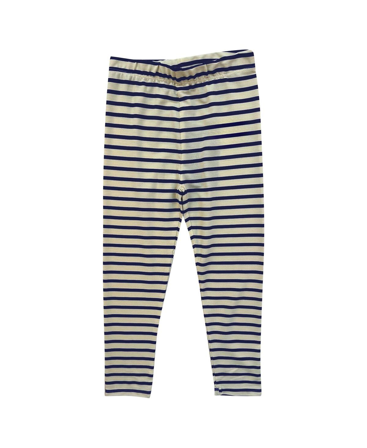 Wes & Willy Baby Boys And Girls 2-piece Penn State Nittany Lions Long Sleeve Top And Striped Tri-blend Leggings  In Multi