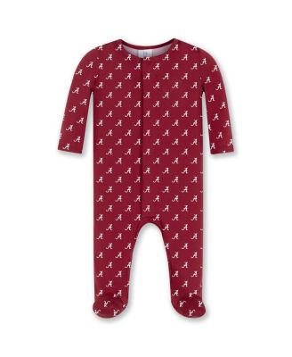 ZooZatz - Baby Boys and Girls Crimson Alabama Crimson Tide Magnetic Closure Sleeper
