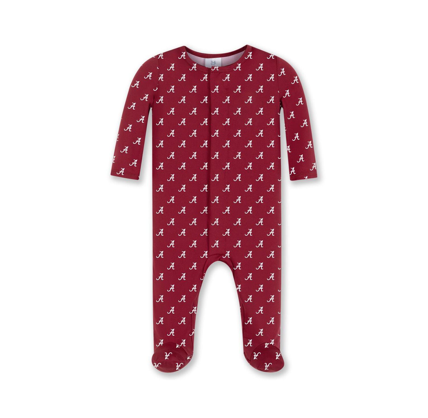 Baby Boys and Girls Crimson Alabama Crimson Tide Magnetic Closure Sleeper