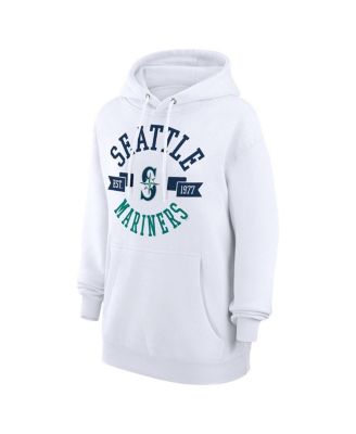 Women's White Seattle Mariners City Graphic Pullover Hoodie