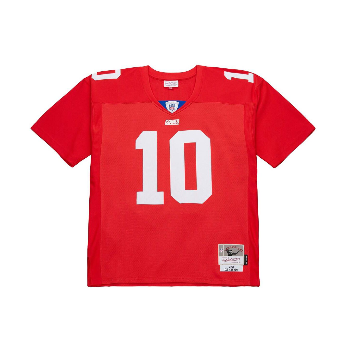Мужское джерси Mitchell & Ness Eli Manning New York Giants 2004 Legacy Big & Tall, Red — фото 3