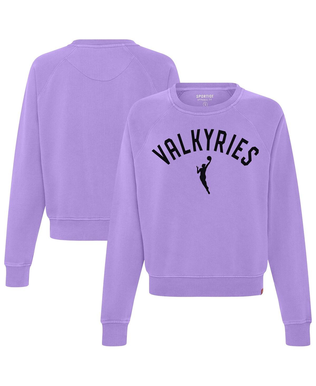 Sportiqe Women's Violet Golden State Valkyries Ashlyn Raglan Sweatshirt