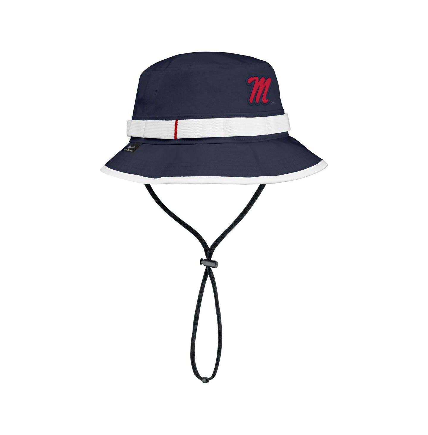 Мужская панама Nike Navy Ole Miss Rebels 2025 On-Field Boonie Performance Bucket Hat — фото 1