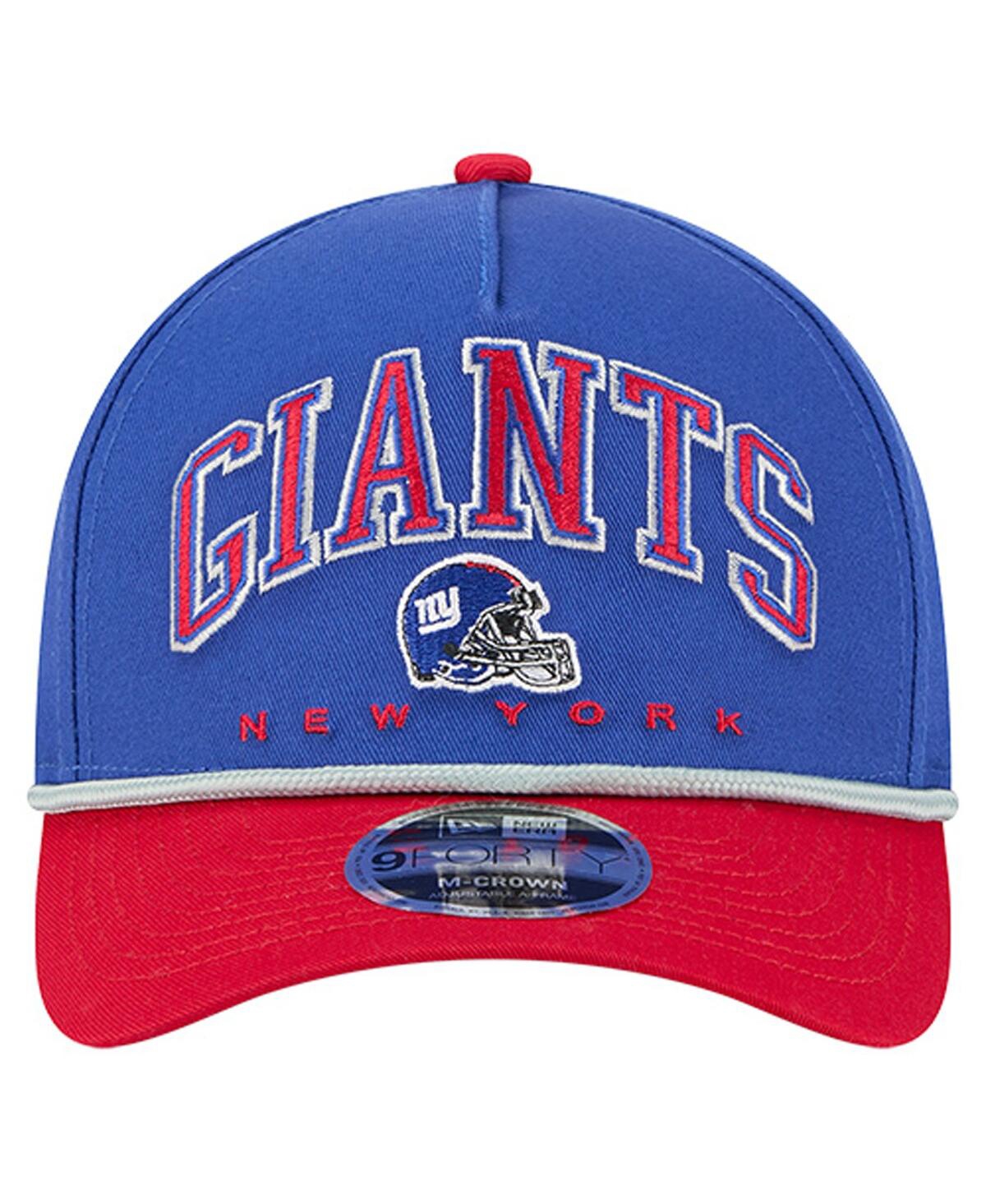 New Era Men's Royal New York Giants Arch Coolera 9forty A-frame Adjustable Hat In Blue