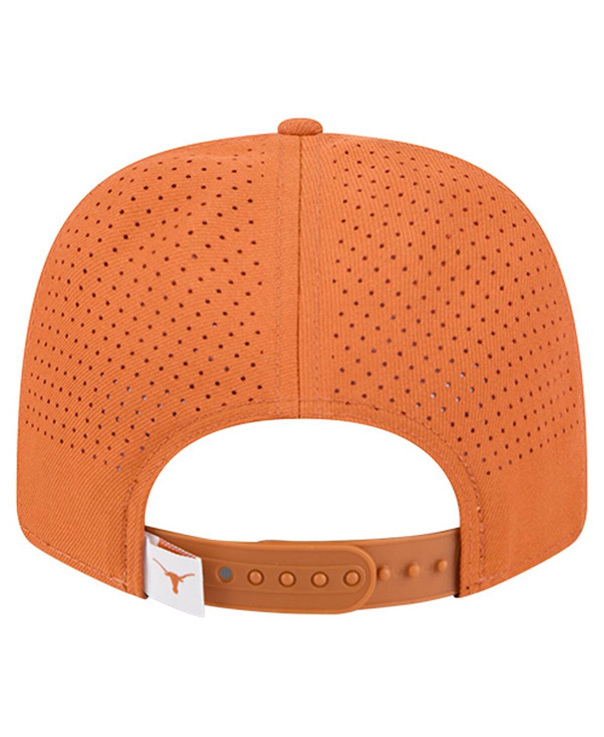 New Era Men'sâ Texas Orange Texas Longhorns Low Profile 9fifty Snapback Hat In Black