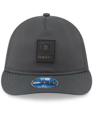 Men's Charcoal Las Vegas Raiders 2025 Sideline Cold Weather Retro Crown 59FIFTY Fitted Hat