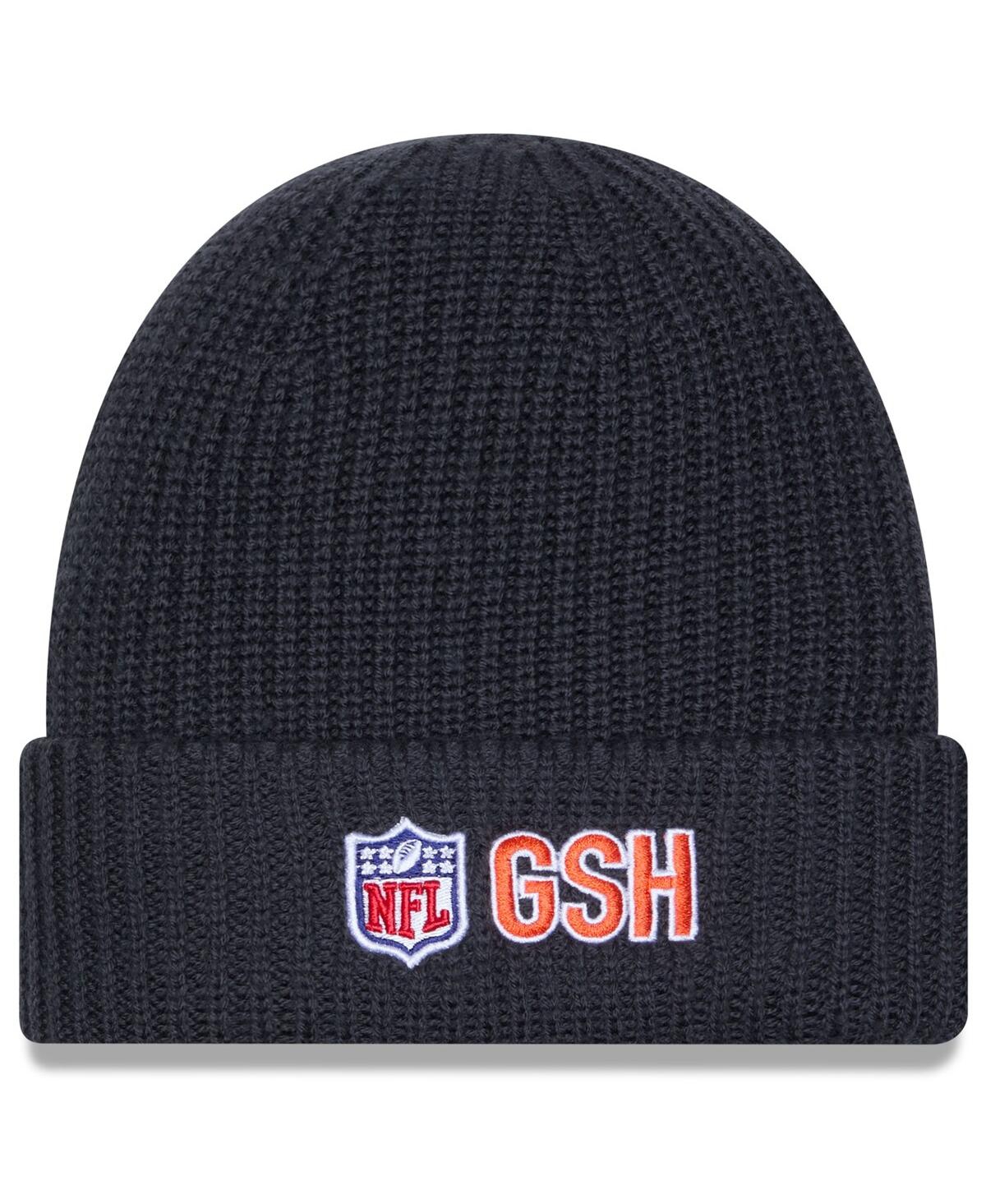 New Era Men's Charcoal Chicago Bears 2025 Sideline Cold Weather Cuffed Knit Hat