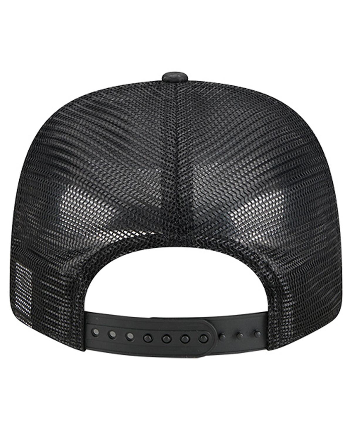 New Era Men's Black Denver Nuggets Quilted 9SEVENTY Trucker Adjustable Hat