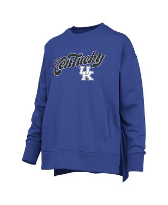 Women's Royal Kentucky Wildcats Bonanza Chenille Harper Script Sweatshirt