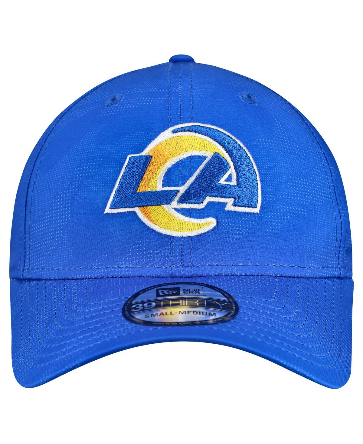 New Era Men's Royal Los Angeles Rams Tonal Camo 39thirty Stretch Fit Hat In Blue