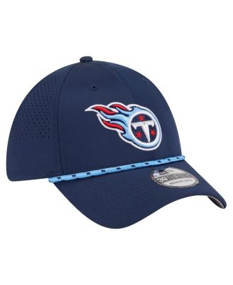 Men's Navy Tennessee Titans Perforated 39THIRTY Flex Hat