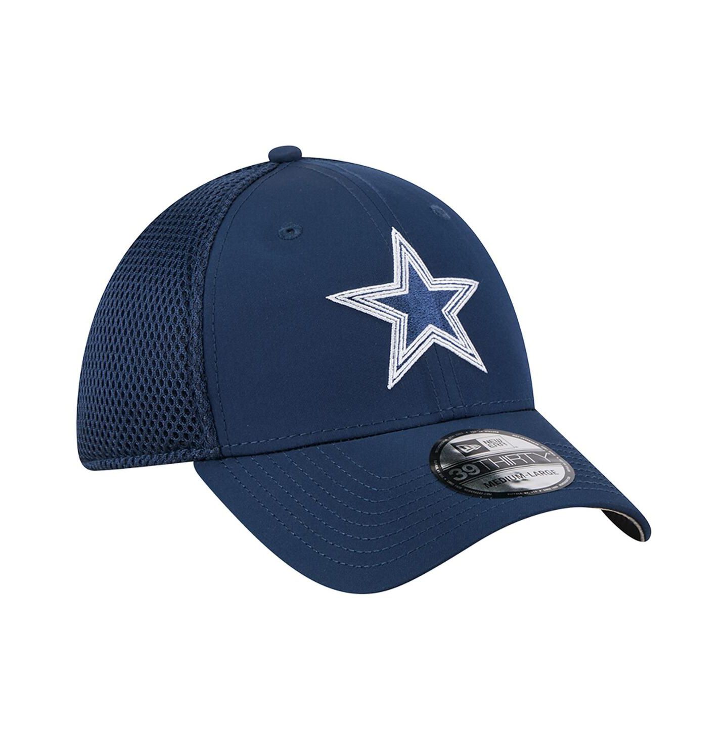 Мужская кепка New Era Navy Dallas Cowboys Outline 39THIRTY Flex Hat — фото 2