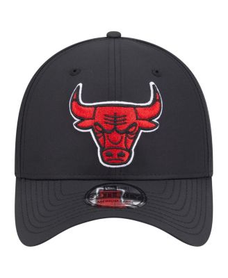 Men's Black Chicago Bulls Night 39THIRTY Flex Hat