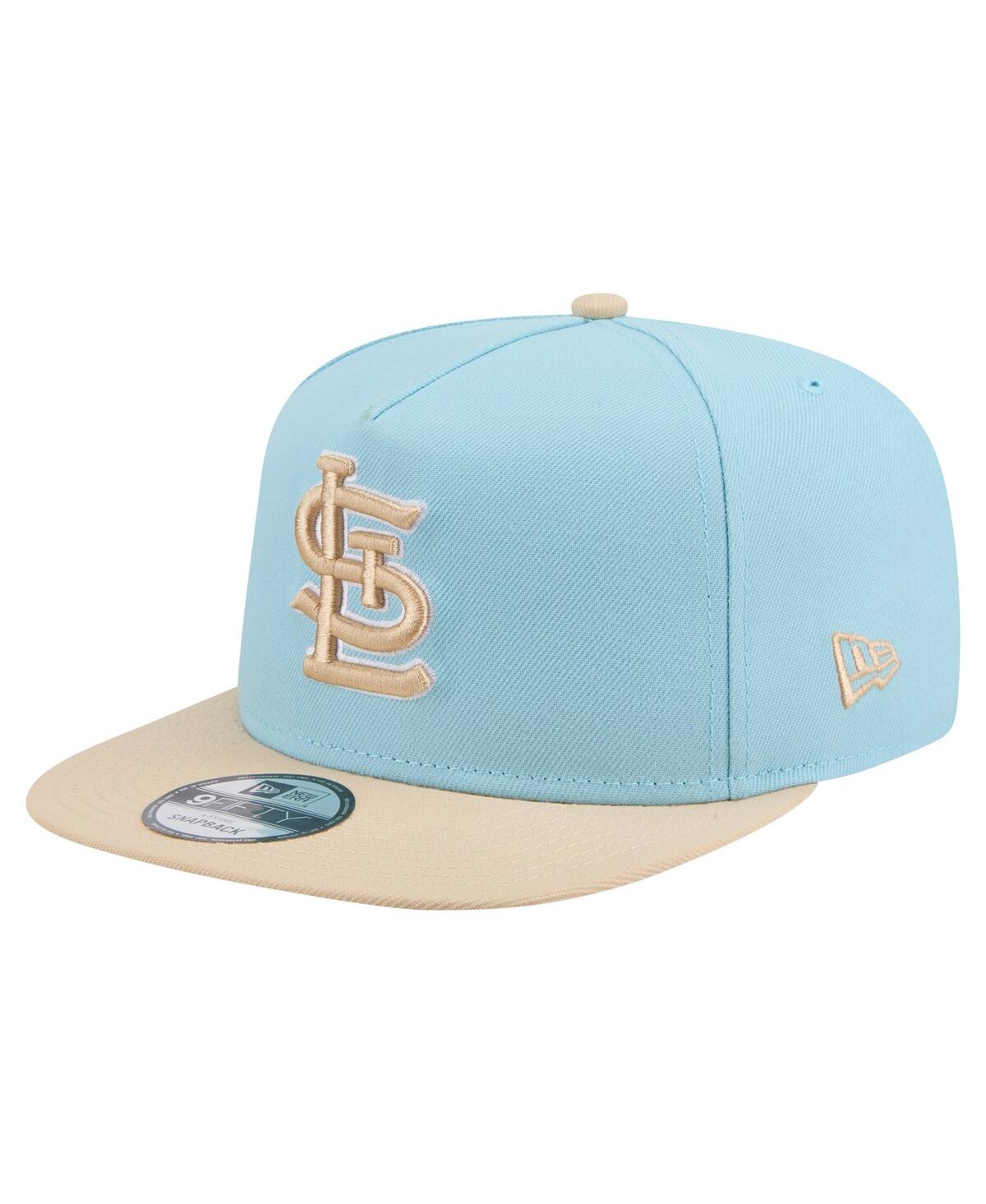 New Era Men's Light Blue/light Beige St. Louis Cardinals Color Pack A-frame 9fifty Snapback Hat In Blue