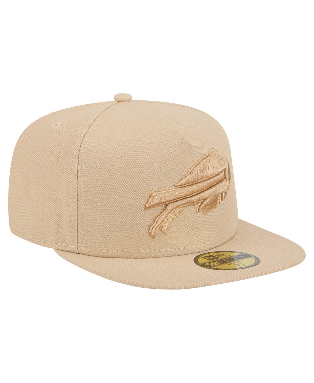 New Era Men's Light Beige Buffalo Bills Color Pack A-frame 59fifty Fitted Hat In Sand