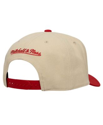 Men's Cream/Red New York Red Bulls Upside Down Pro Pinch Snapback Hat
