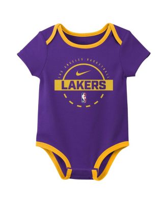 Baby Boys and Girls 2-Piece Los Angeles Lakers Bodysuit Set