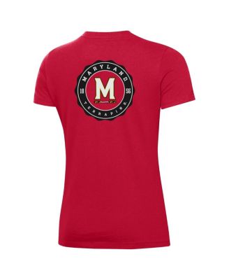 Women's Red Maryland Terrapins Essentials 2-Hit Performance T-Shirt