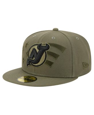 New Era - Men's Olive New Jersey Devils Military Appreciation Flag 59FIFTY Fitted Hat