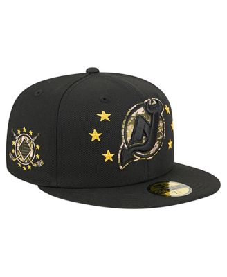 New Era - Men's Black New Jersey Devils Military Appreciation Digital Camo Stars 59FIFTY Fitted Hat