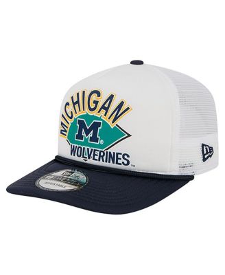 Men's White Michigan Wolverines Diamond 19TWENTY Golfer Adjustable Hat