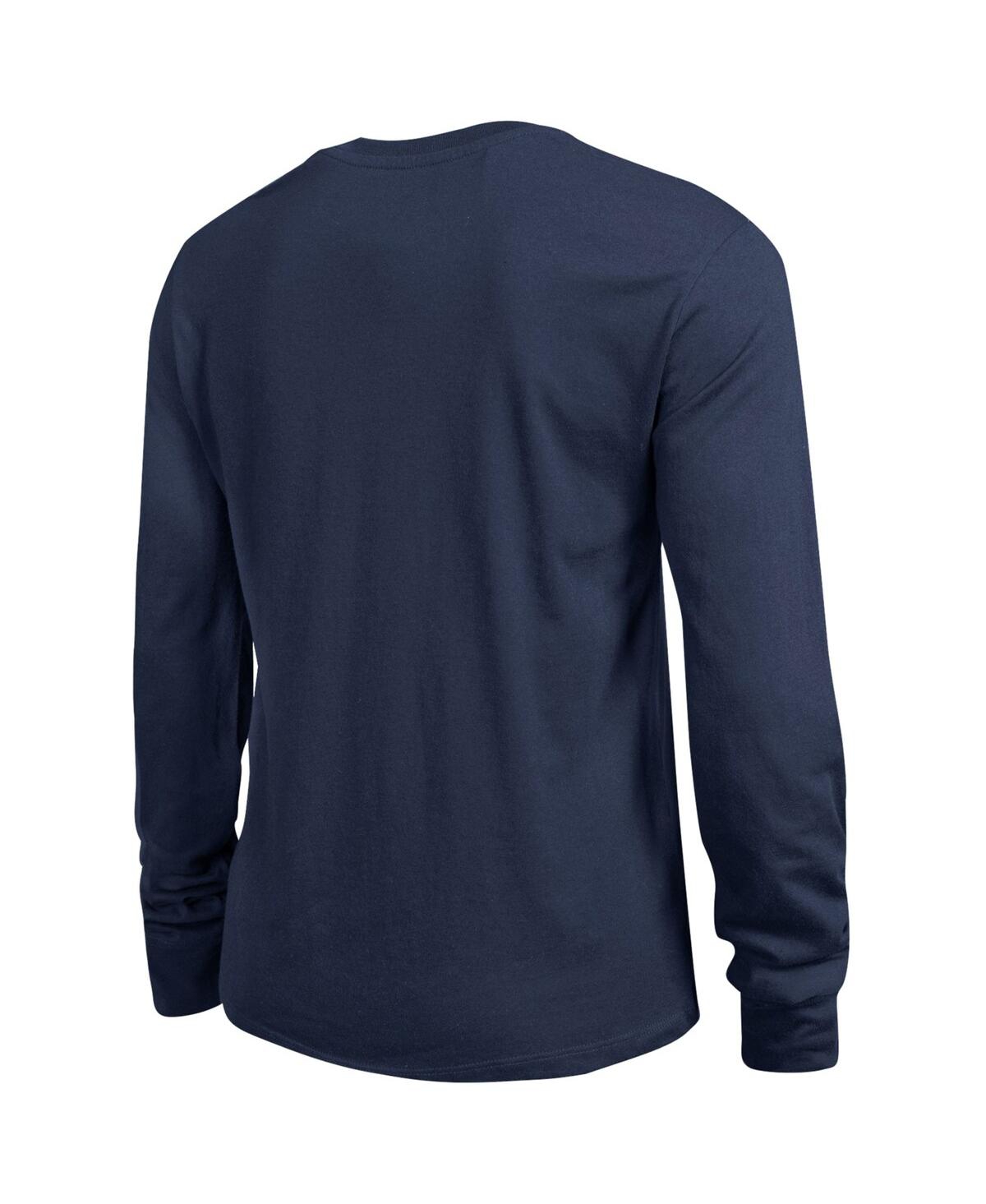 Champion Women's Navy North Carolina Tar Heels Arch Over Logo Long Sleeve T-shirt In Blue