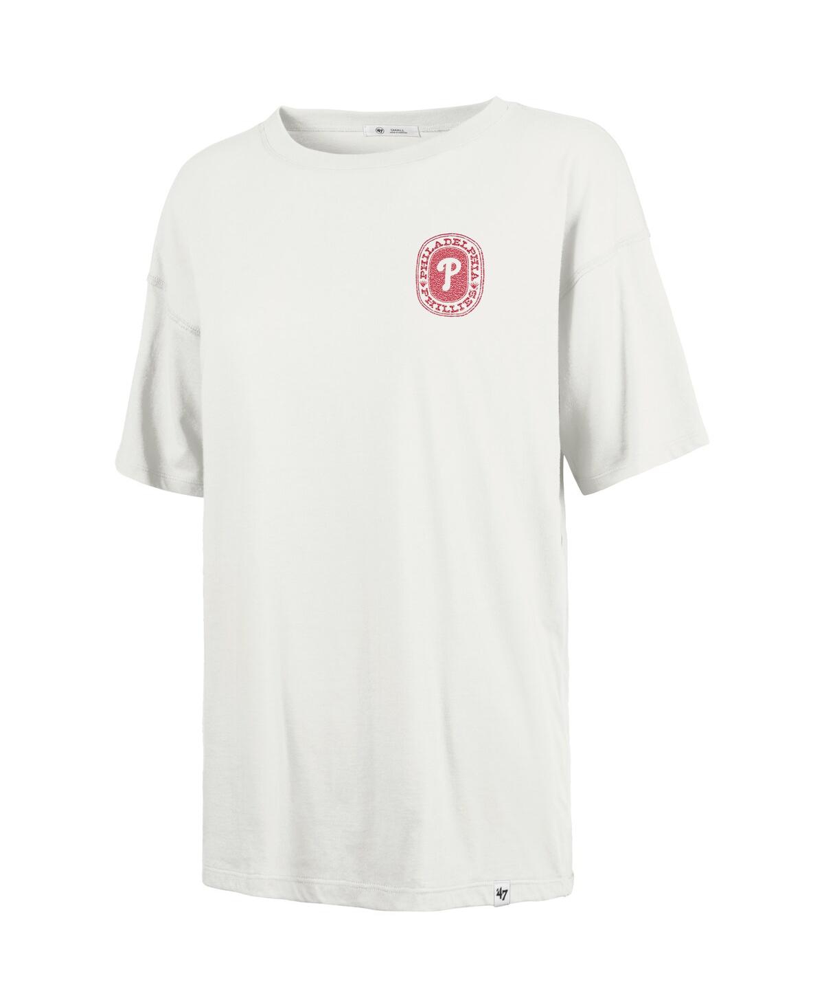 '47 Brand Women's Natural Philadelphia Phillies Back Canyon Sadie T-Shirt