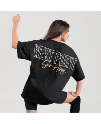 Women's Black Army Black Knights Oversized Back at Ya T-Shirt