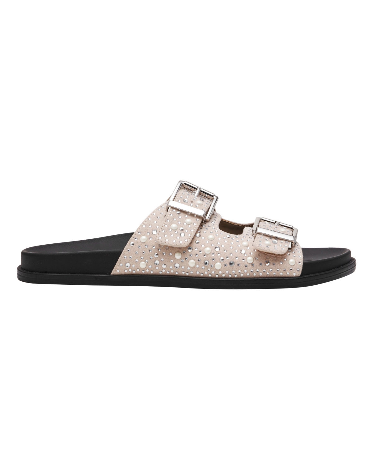 Wild Pair Women's Maagda Round Toe Slip On Sandals, Macy's Exclusive In White